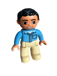 Lego®  Duplo® muž, tatínek sv. modrá košile